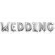 Фольгований надпис "Wedding" New Year", висота літери 80 cм, срібло 3.0164 фото