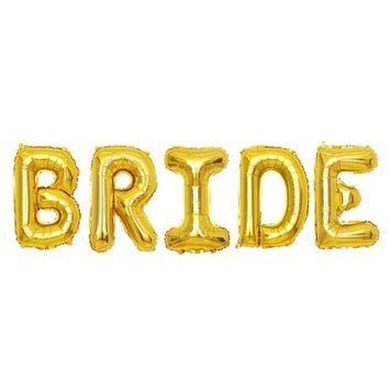Фольгований надпис "Bride", висота літери 40 cм, золото 3.0167 фото