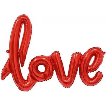 Фольгований напис "Love", 100&times;72 см, червоний 3.0149 фото