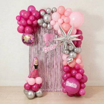 Набір для створення фотозони для дівчинки на День народження &ldquo;Barbie Style", довжина гірлянди 5 м BB-5 фото