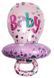 Фольгована кулька "Соска 1 Baby", рожевий, 52&times;85 см 0.0889 фото