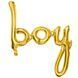 Фольгований напис "boy прописом", 64&times;74 см, золото 3.0178 фото