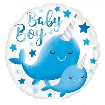 Фольгована кулька коло "Baby Boy", 45см 0.0933 фото